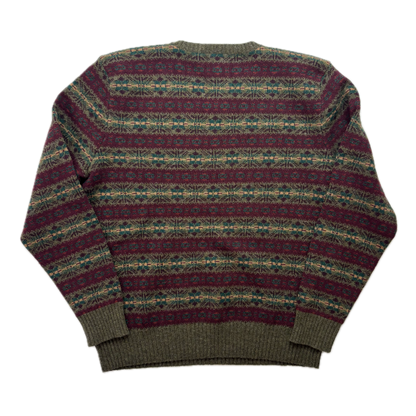 Polo Ralph Lauren Fairisle Jumper V-Neck Sweater (Wool) - L