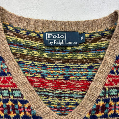 Polo Ralph Lauren Beige Fairisle Vest (Wool Blend) - M