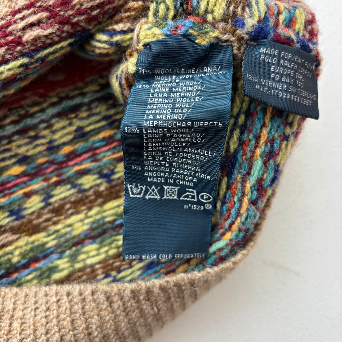 Polo Ralph Lauren Beige Fairisle Vest (Wool Blend) - M