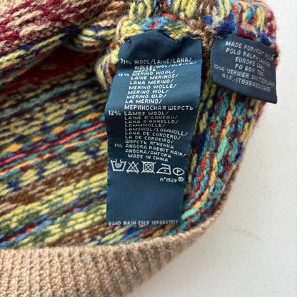 Polo Ralph Lauren Beige Fairisle Vest (Wool Blend) - M
