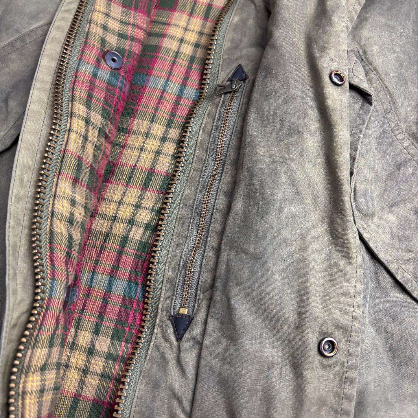 Polo Ralph Lauren Green Waxed Jacket Sportsman Hunting Coat - L