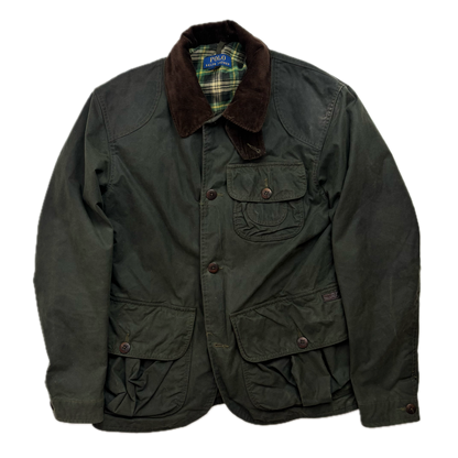 Polo Ralph Lauren Green Waxed Jacket Hunting Coat - S
