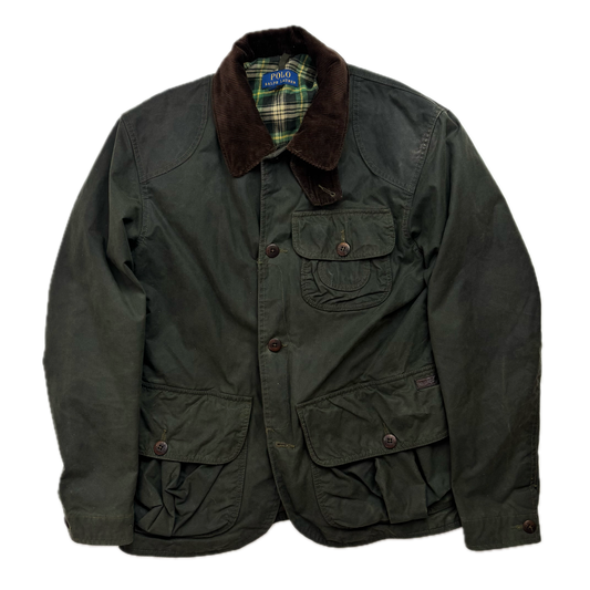 Polo Ralph Lauren Green Waxed Jacket Hunting Coat - S