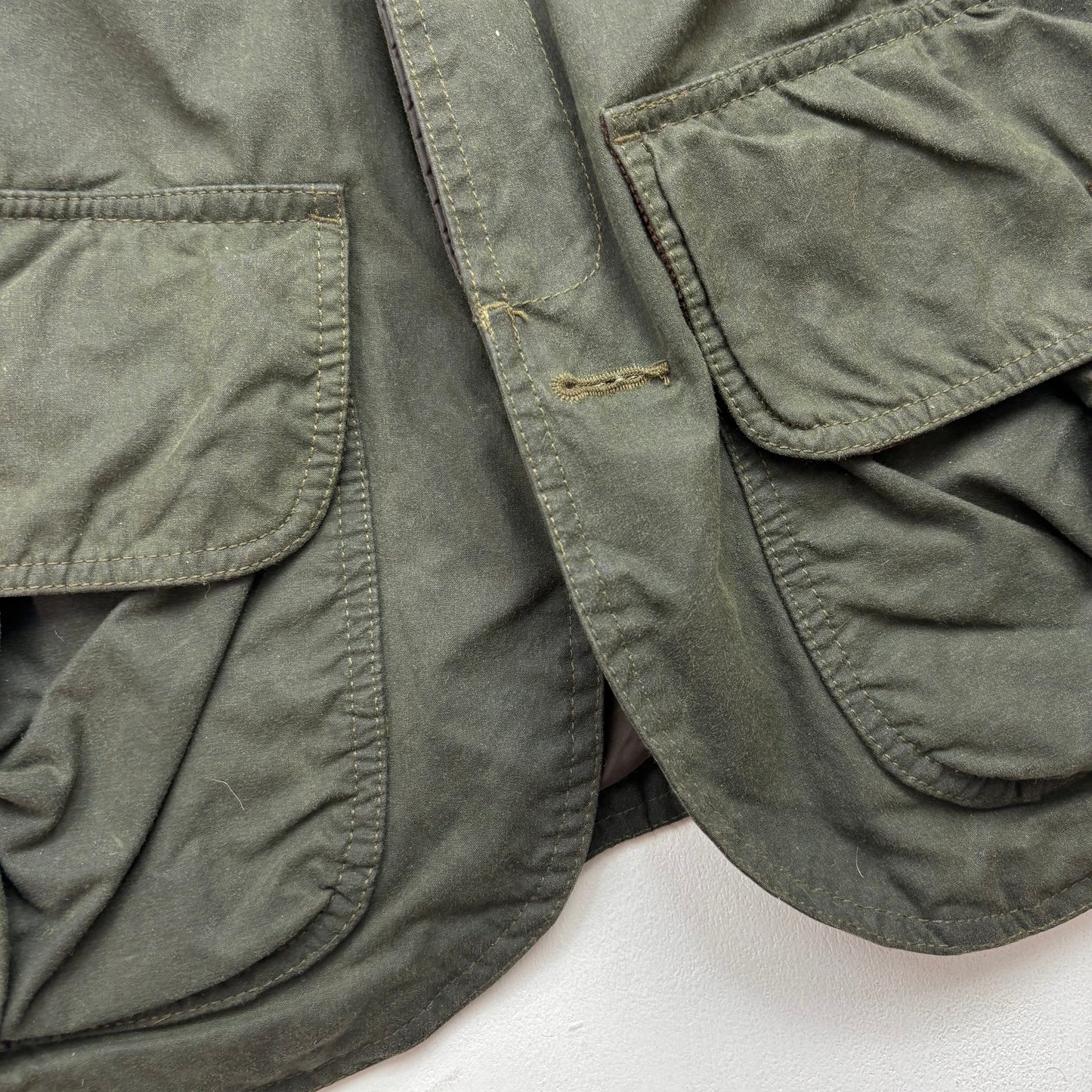 Polo Ralph Lauren Green Waxed Jacket Hunting Coat - S