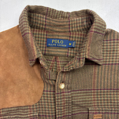 Polo Ralph Lauren Brown Glen Plaid Hunting Button Up Shirt - M