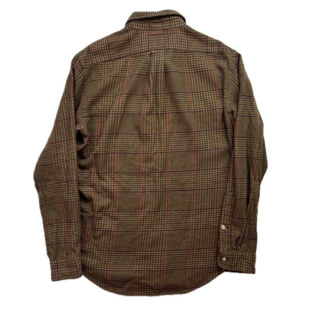 Polo Ralph Lauren Brown Glen Plaid Hunting Button Up Shirt - M