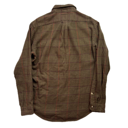 Polo Ralph Lauren Brown Glen Plaid Hunting Button Up Shirt - M