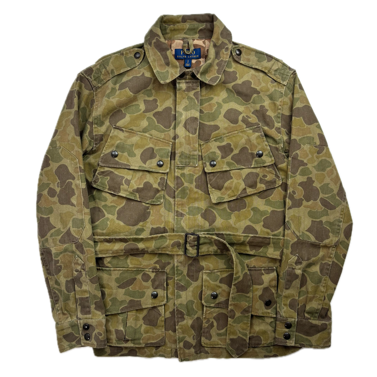 Polo Ralph Lauren Belted Camo Military Safari Jacket -  S