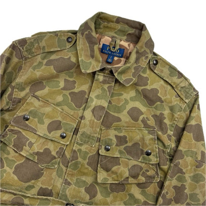 Polo Ralph Lauren Belted Camo Military Safari Jacket -  S