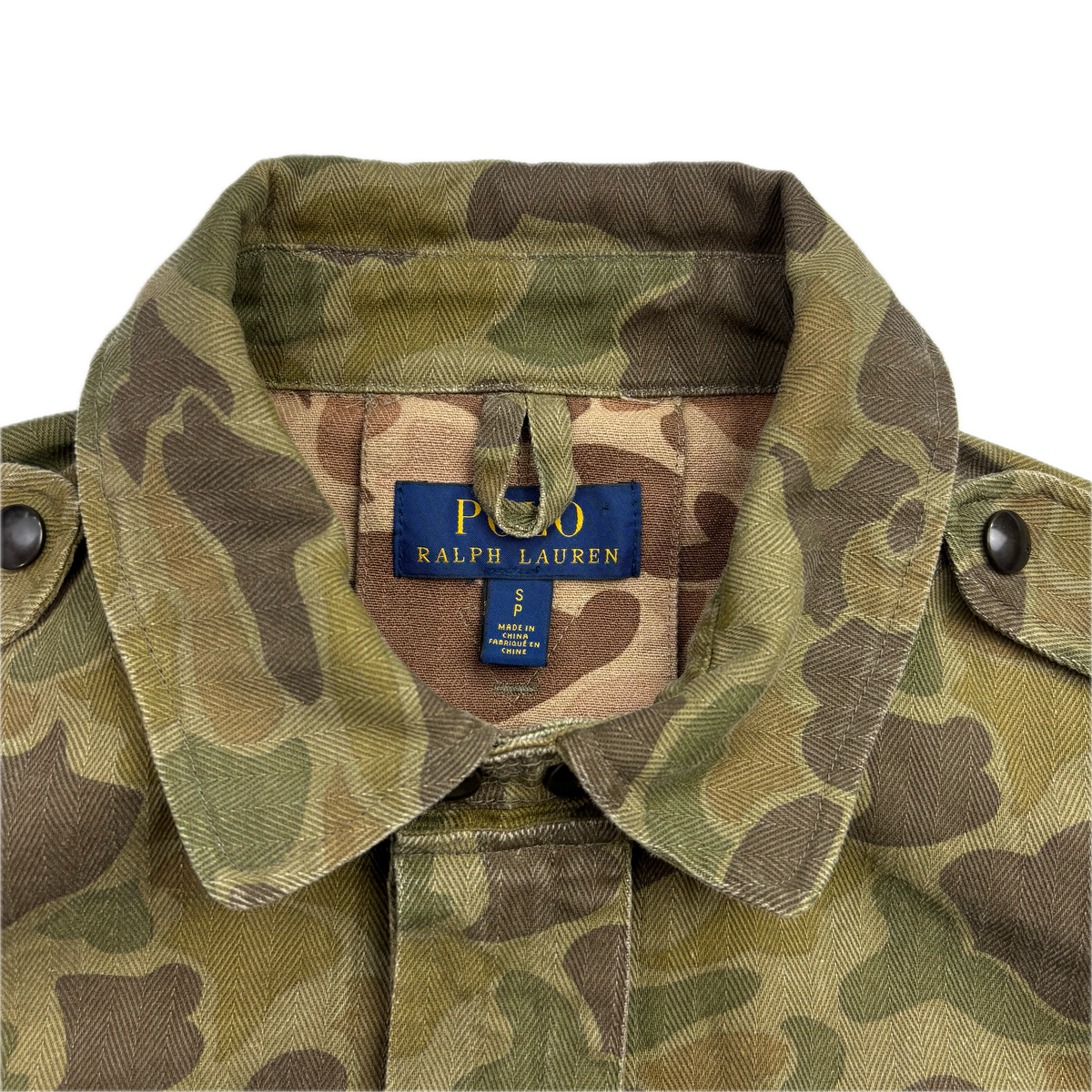 Polo Ralph Lauren Belted Camo Military Safari Jacket -  S