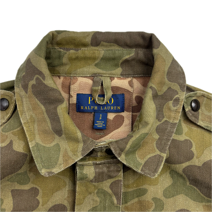 Polo Ralph Lauren Belted Camo Military Safari Jacket -  S