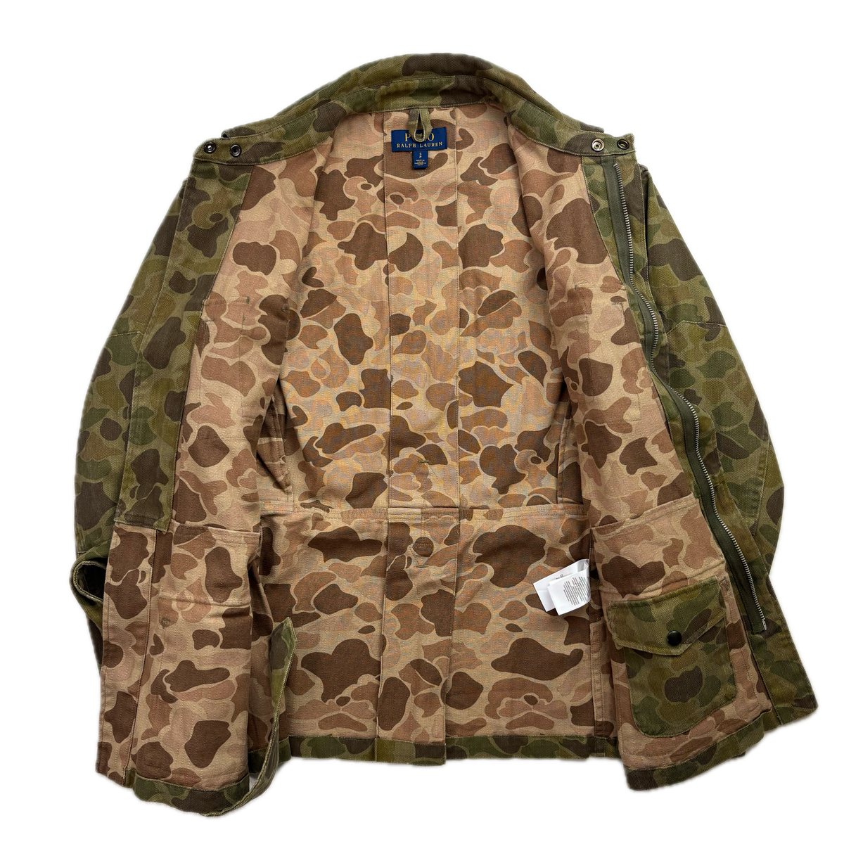 Polo Ralph Lauren Belted Camo Military Safari Jacket -  S