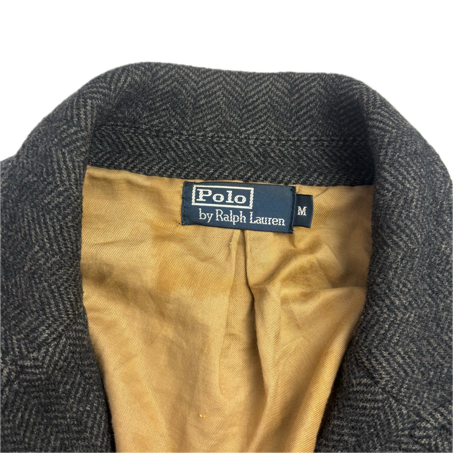 Polo Ralph Lauren Dark Grey Herringbone Blazer (Wool) - M