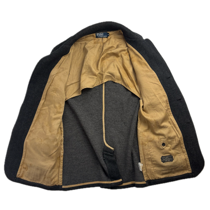 Polo Ralph Lauren Dark Grey Herringbone Blazer (Wool) - M