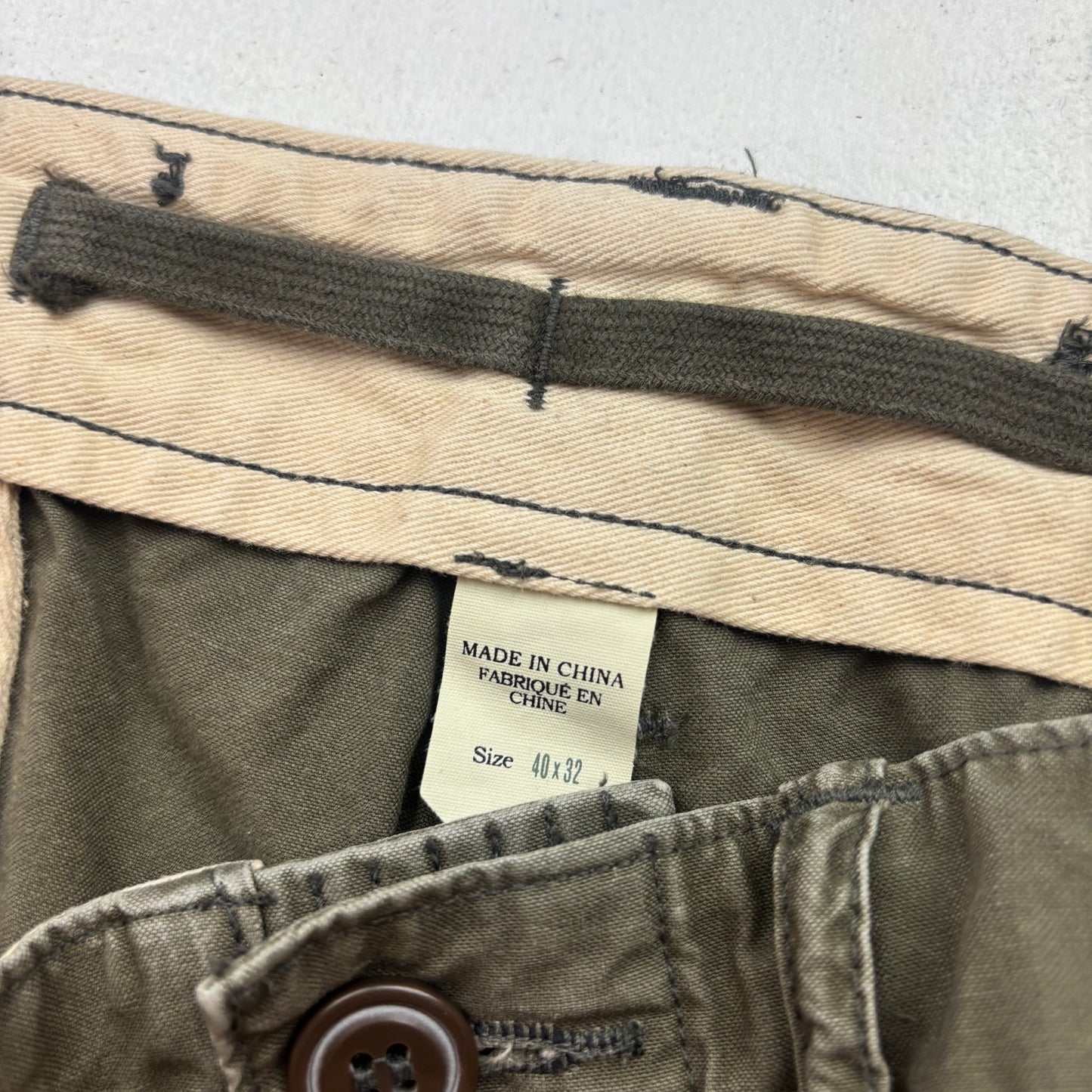 RRL Ralph Lauren Dark Green Cargo Pants Utility Trouser  - 40x32