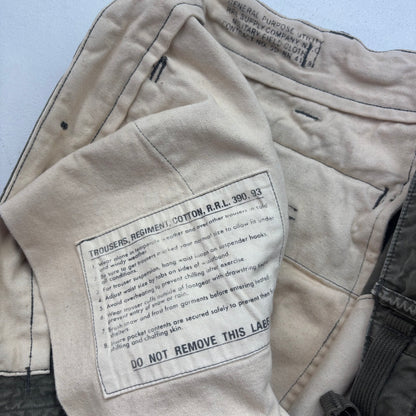 RRL Ralph Lauren Dark Green Cargo Pants Utility Trouser  - 40x32