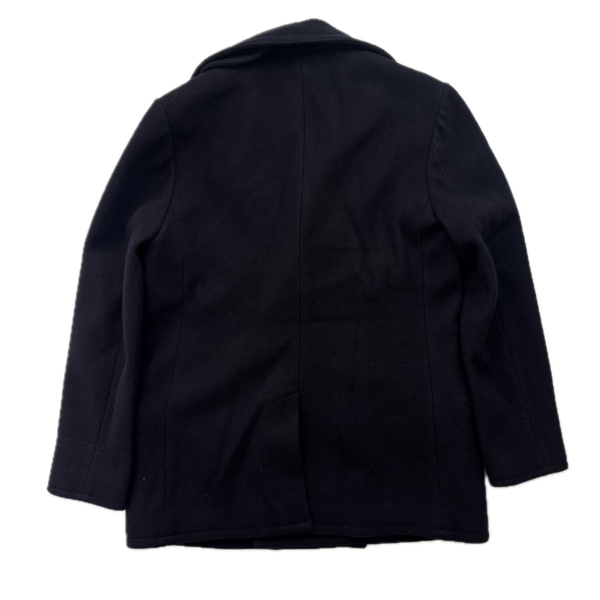 Polo Ralph Lauren Navy Double Breasted Pea Coat (Wool Nylon) - L (S)