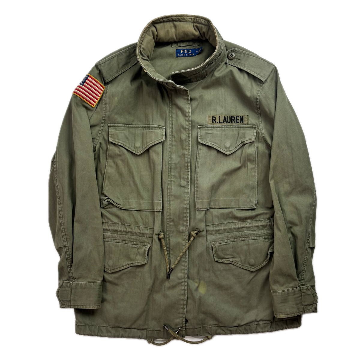 Polo Ralph Lauren Green Army Military Field Jacket - M