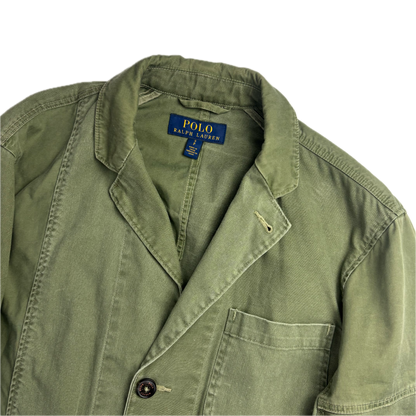 Polo Ralph Lauren Green Patchwork Blazer Military (Cotton) - S