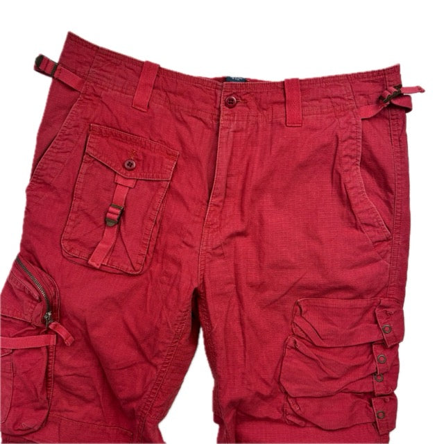 Polo Ralph Lauren Red Cargo Trouser Utility Pants - 34x30