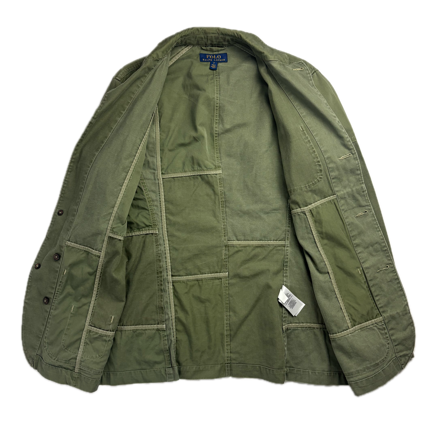 Polo Ralph Lauren Green Patchwork Blazer Military (Cotton) - S