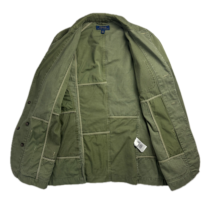 Polo Ralph Lauren Green Patchwork Blazer Military (Cotton) - S