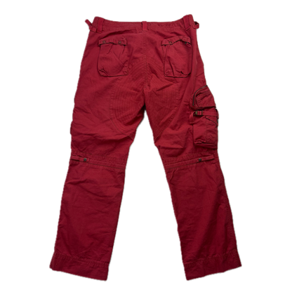 Polo Ralph Lauren Red Cargo Trouser Utility Pants - 34x30