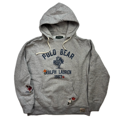 Polo Country Grey Bear Hoodie - L