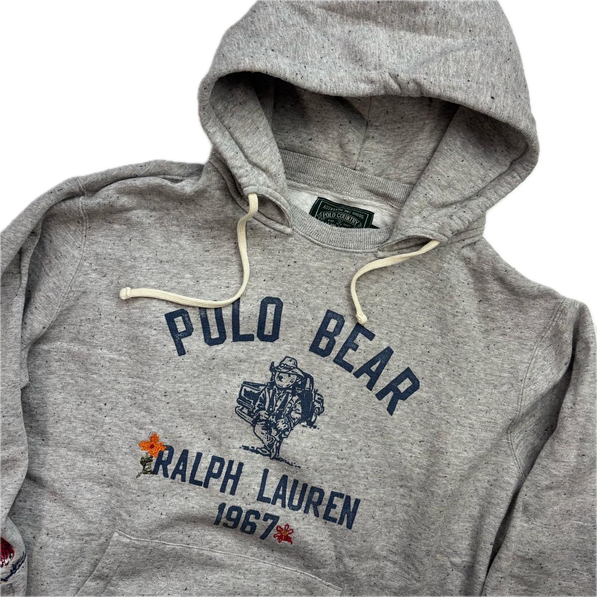 Polo Country Grey Bear Hoodie - L