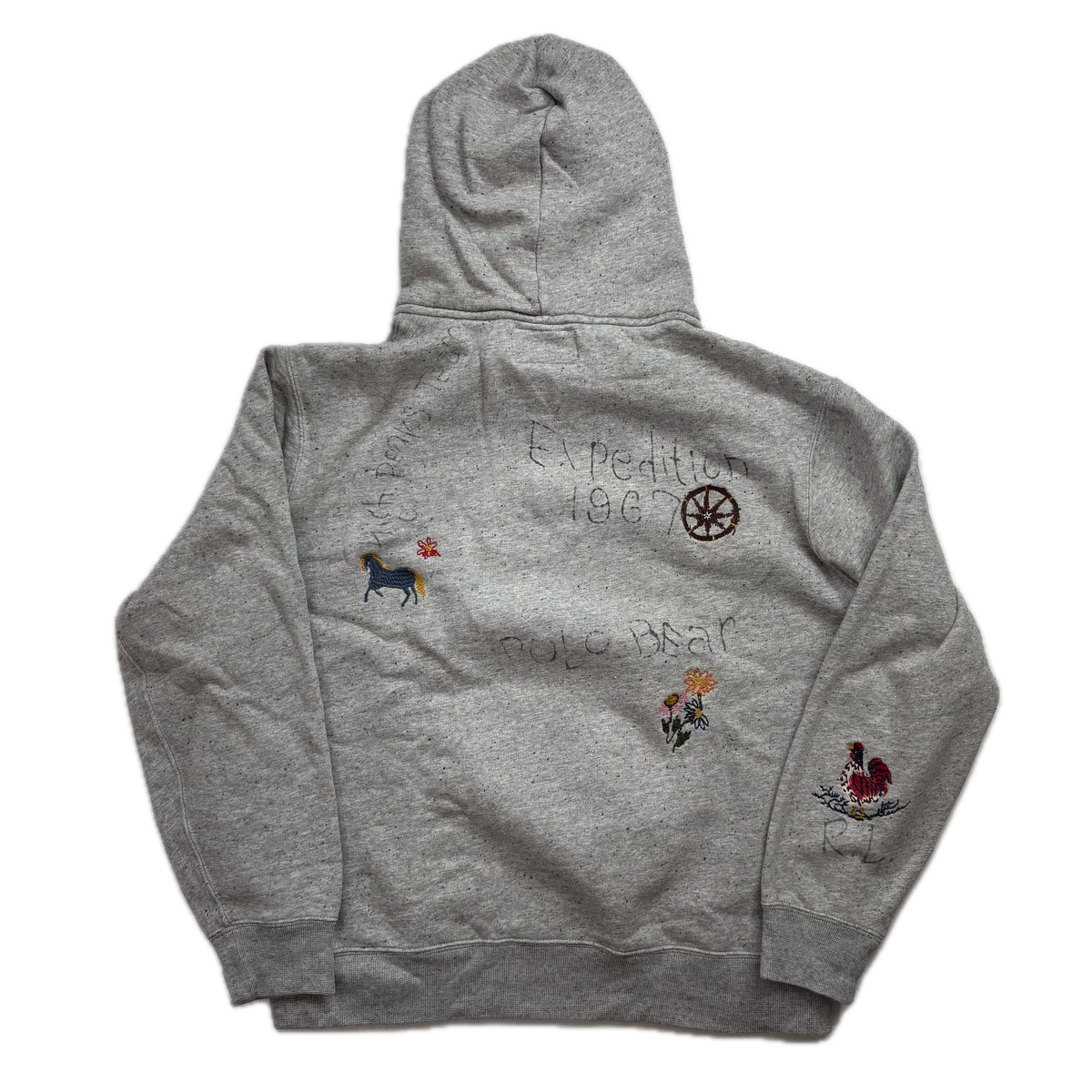 Polo Country Grey Bear Hoodie - L