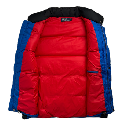 Polo Ralph Lauren Blue Britain Winter Event Puffer Gilet Down Vest - L