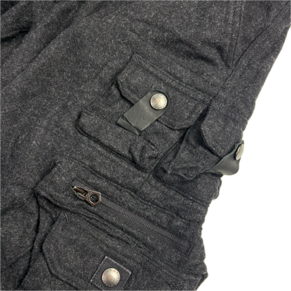 Polo Ralph Lauren Dark Grey Cargo Trouser Utility Pants (Wool Nylon) - 30R