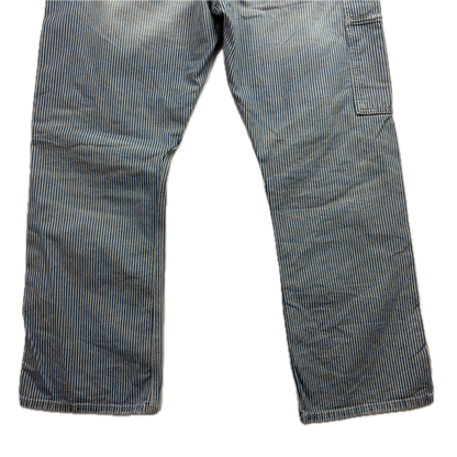 Polo Ralph Lauren Denim & Supply Railroad Stripe Relaxed Fit Carpenter Jeans Distressed - 33x32