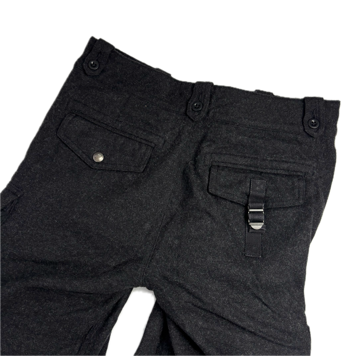 Polo Ralph Lauren Dark Grey Cargo Trouser Utility Pants (Wool Nylon) - 30R