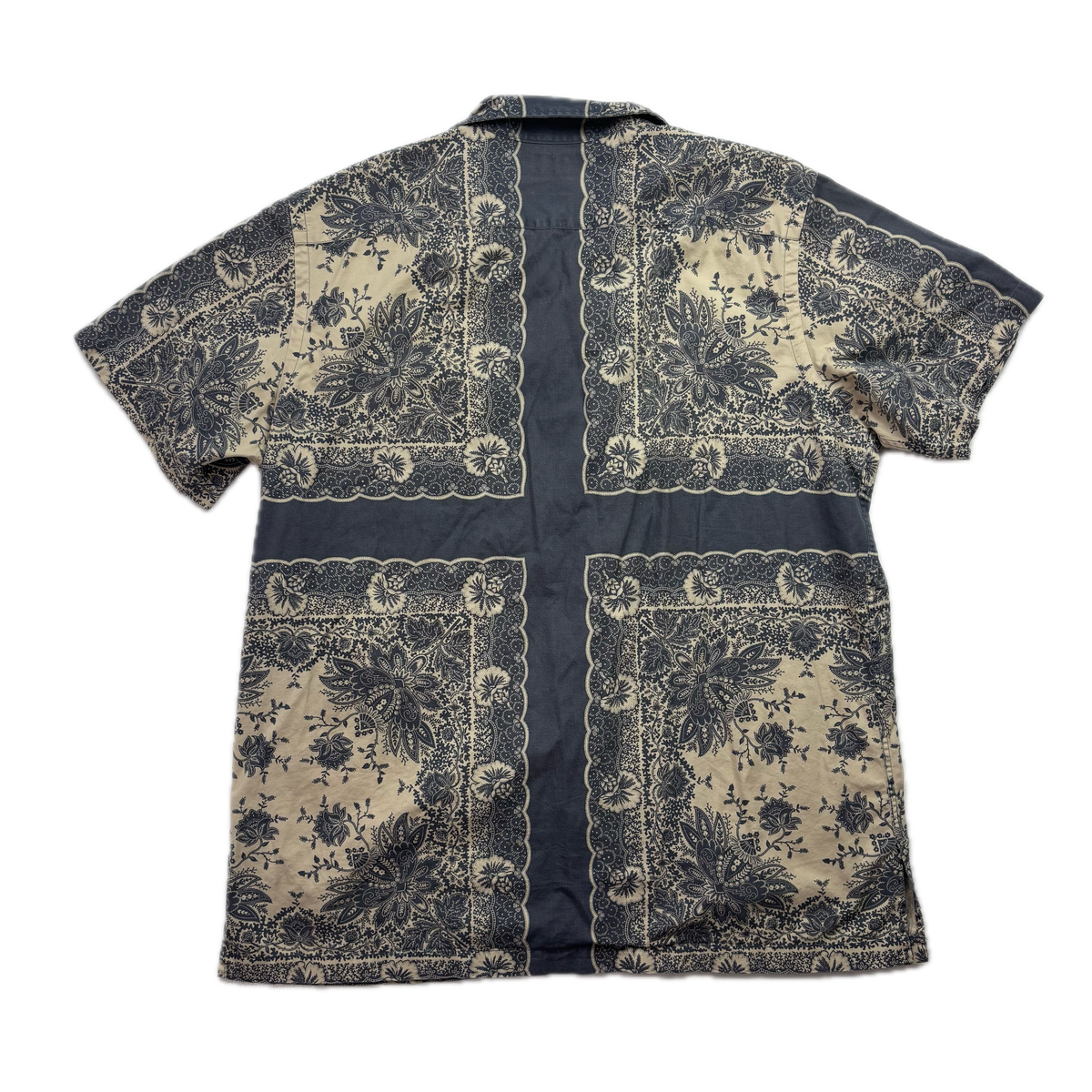 Polo Ralph Lauren Blue Paisley Bandana Caldwell Button Up Loop Collar Shirt - L