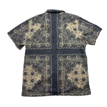 Polo Ralph Lauren Blue Paisley Bandana Caldwell Button Up Loop Collar Shirt - L