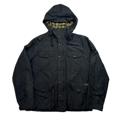 Polo Ralph Lauren Black Waxed Hooded Jacket Parka - L
