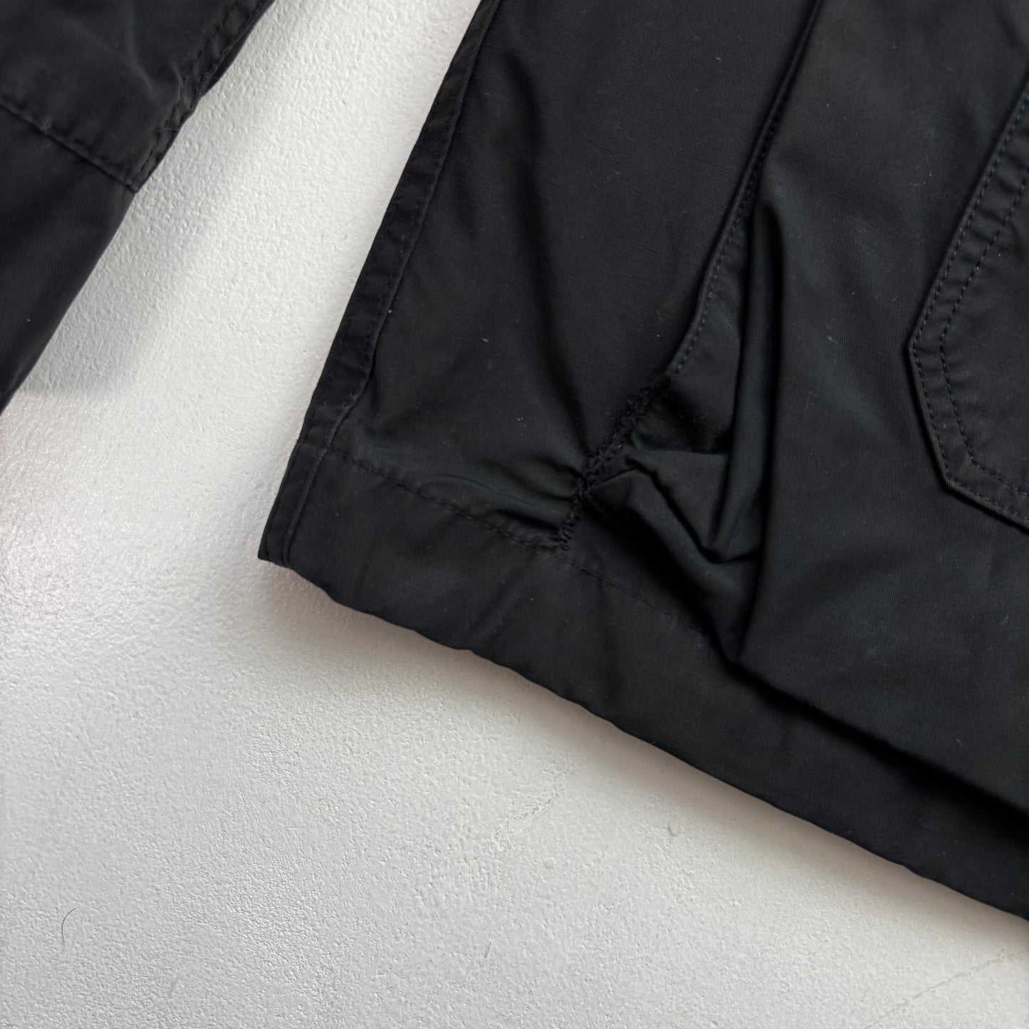 Polo Ralph Lauren Black Waxed Hooded Jacket Parka - L