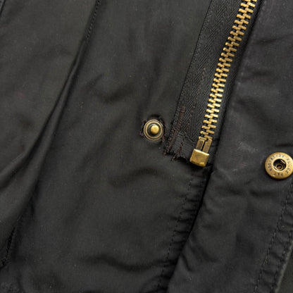 Polo Ralph Lauren Black Waxed Hooded Jacket Parka - L