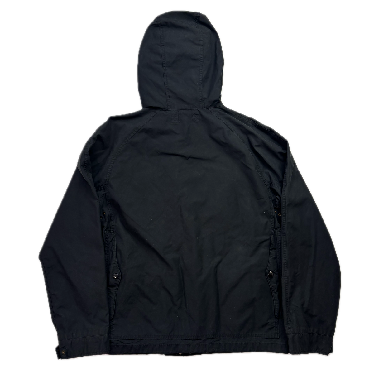 Polo Ralph Lauren Black Waxed Hooded Jacket Parka - L