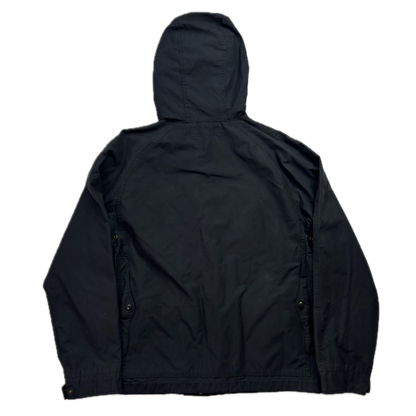 Polo Ralph Lauren Black Waxed Hooded Jacket Parka - L