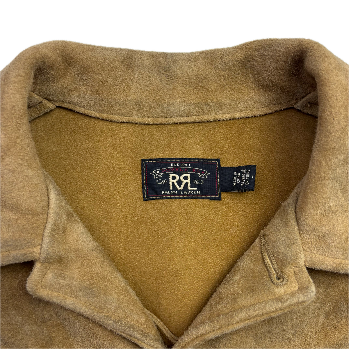 RRL Ralph Lauren Tan Goat Suede Western Fringe Jacket - 1 (XS)