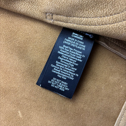 RRL Ralph Lauren Tan Goat Suede Western Fringe Jacket - 1 (XS)