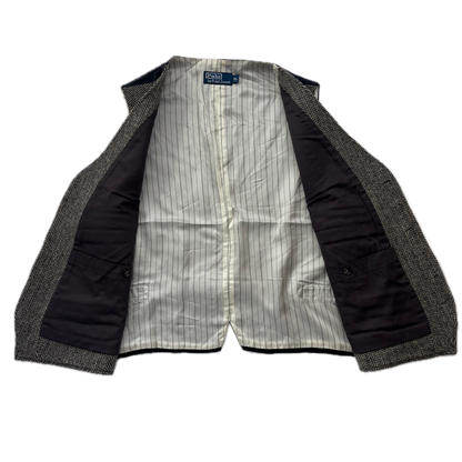 Polo Ralph Lauren Grey Herringbone Waistcoat (Wool) - XL