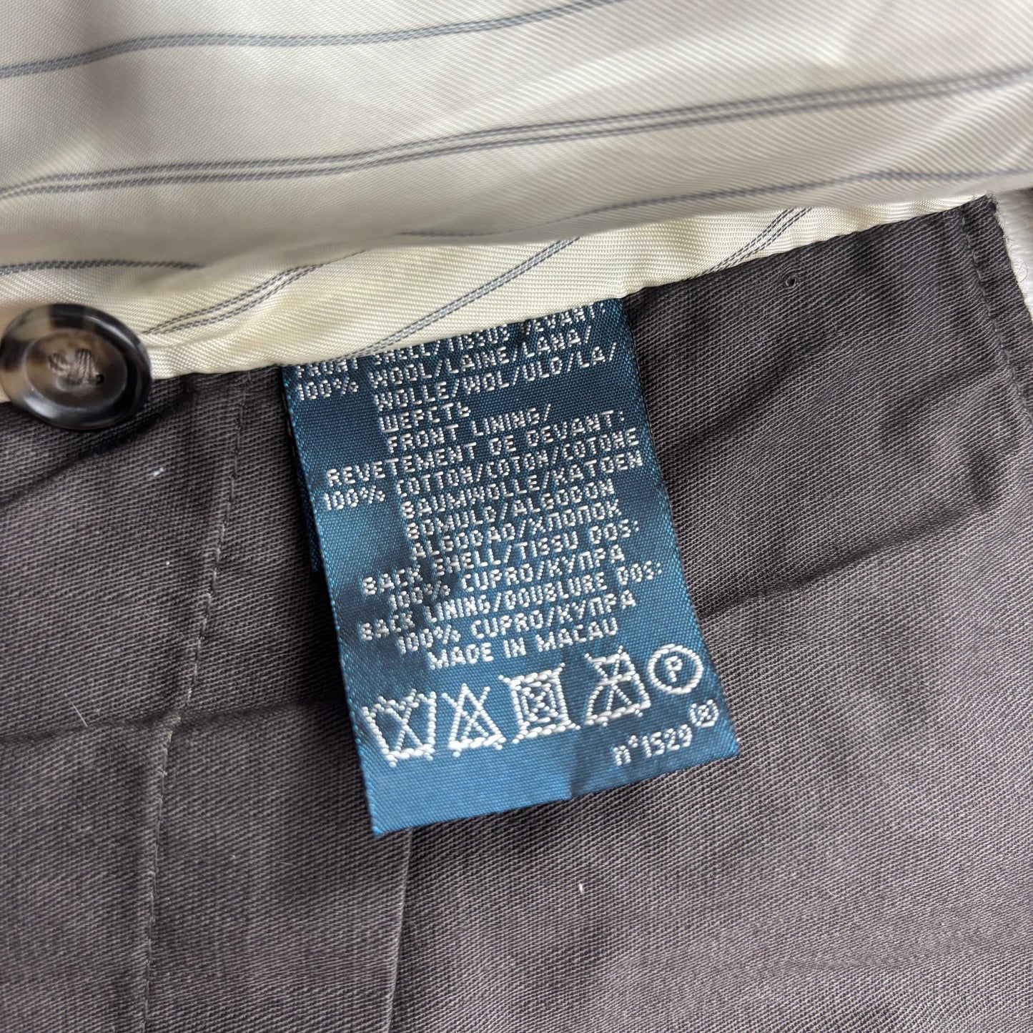 Polo Ralph Lauren Grey Herringbone Waistcoat (Wool) - XL