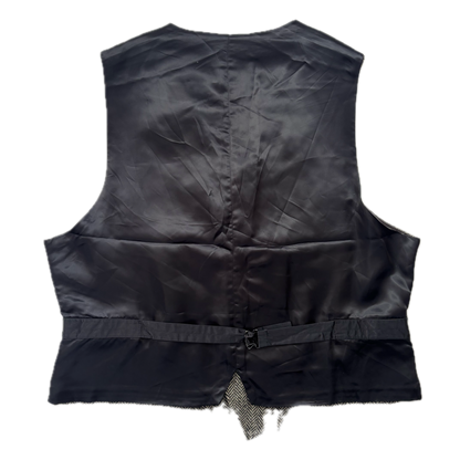 Polo Ralph Lauren Grey Herringbone Waistcoat (Wool) - XL