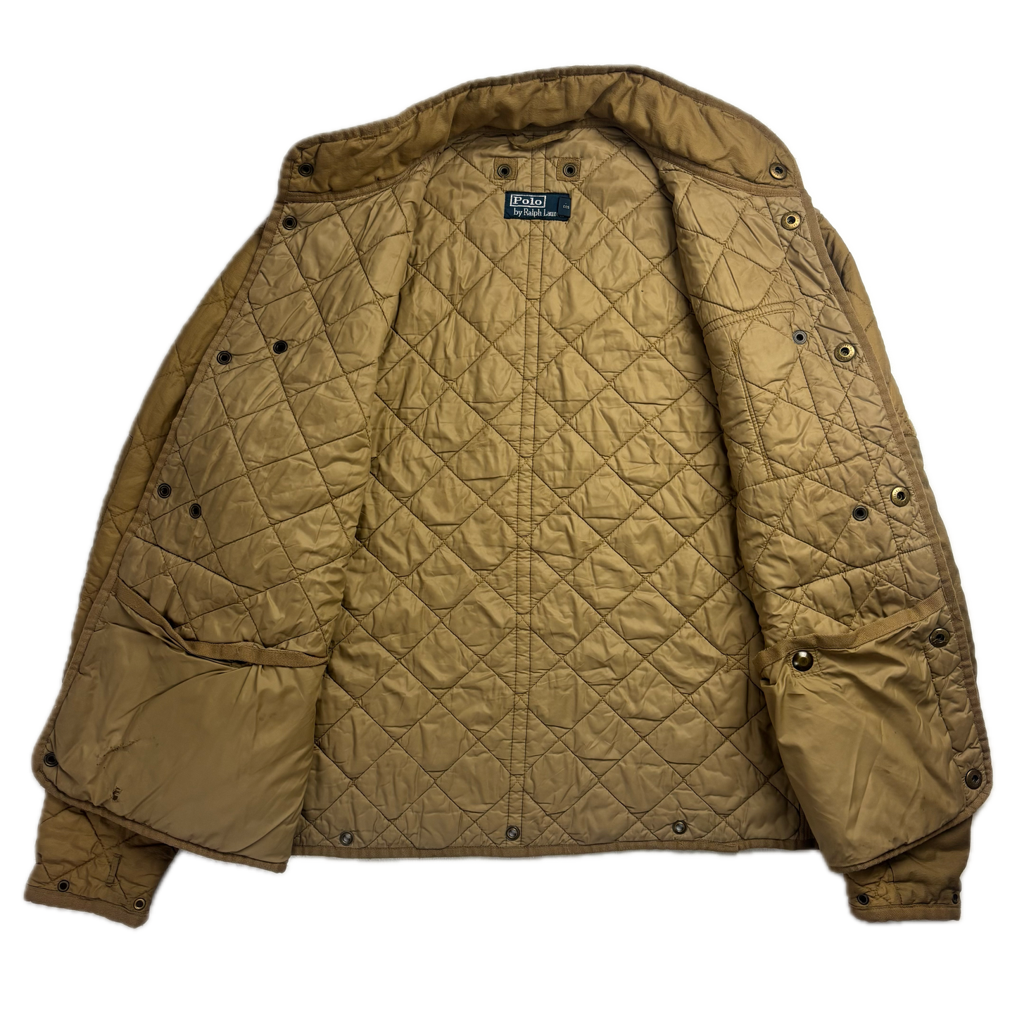 Polo Ralph Lauren 2 in 1 Tan Utility Jacket with Quilted Liner - S