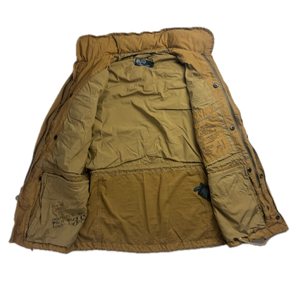 Polo Ralph Lauren 2 in 1 Tan Utility Jacket with Quilted Liner - S