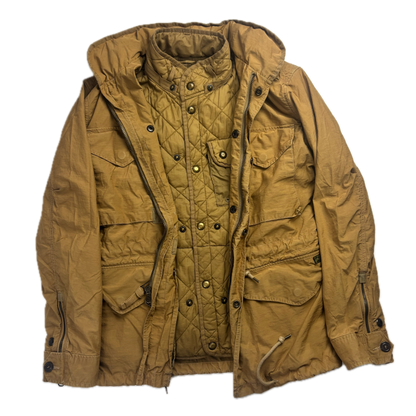 Polo Ralph Lauren 2 in 1 Tan Utility Jacket with Quilted Liner - S