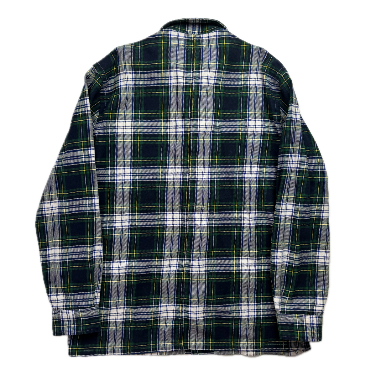 Polo Ralph Lauren Green Plaid Frog Button Toggle Overshirt Shirt - M